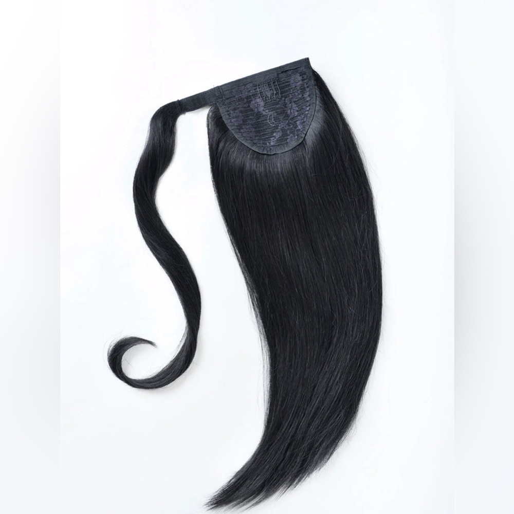 #1 JET BLACK PREMIUM PONYTAIL EXTENSIONS (160g)